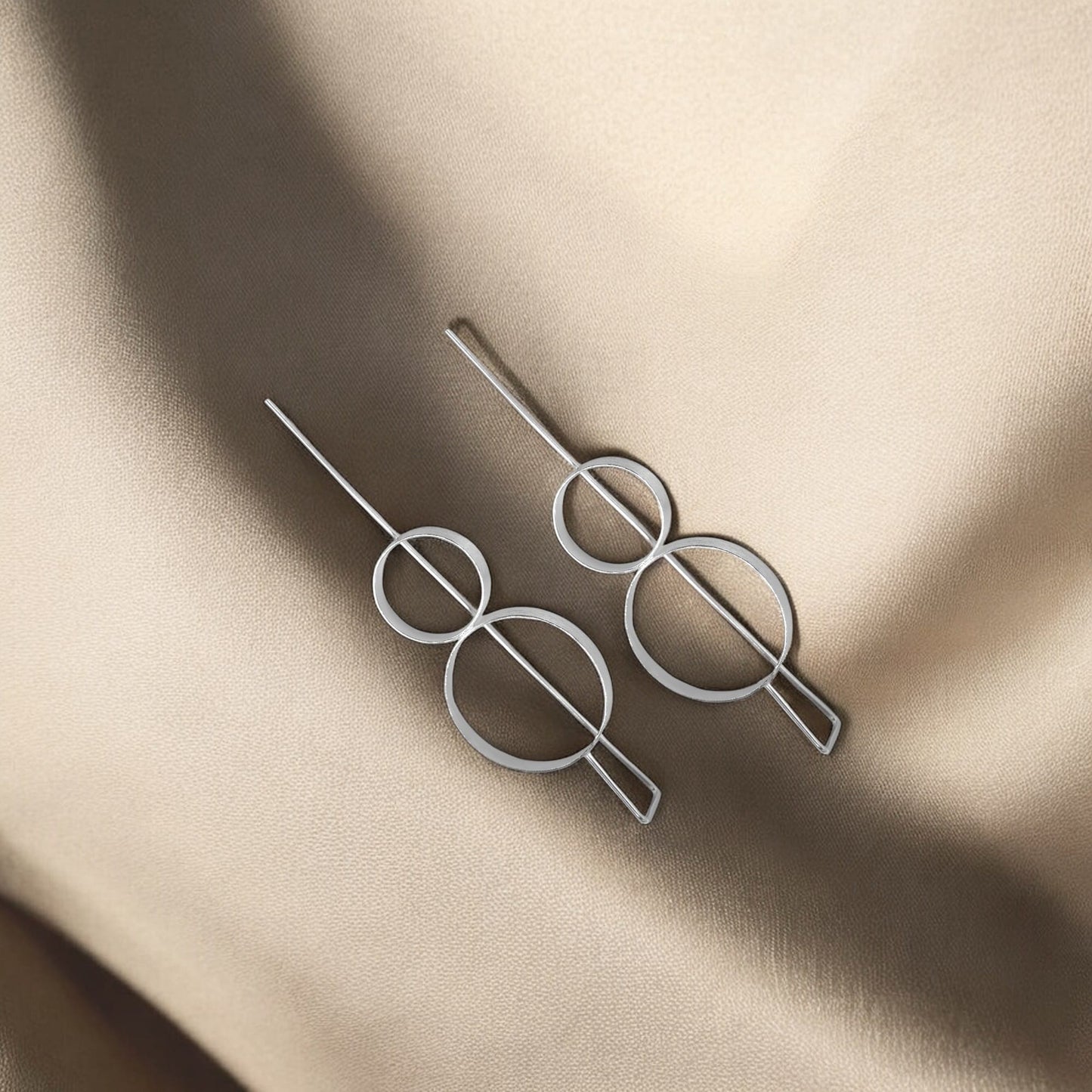 925 silver hoop earrings image 2
