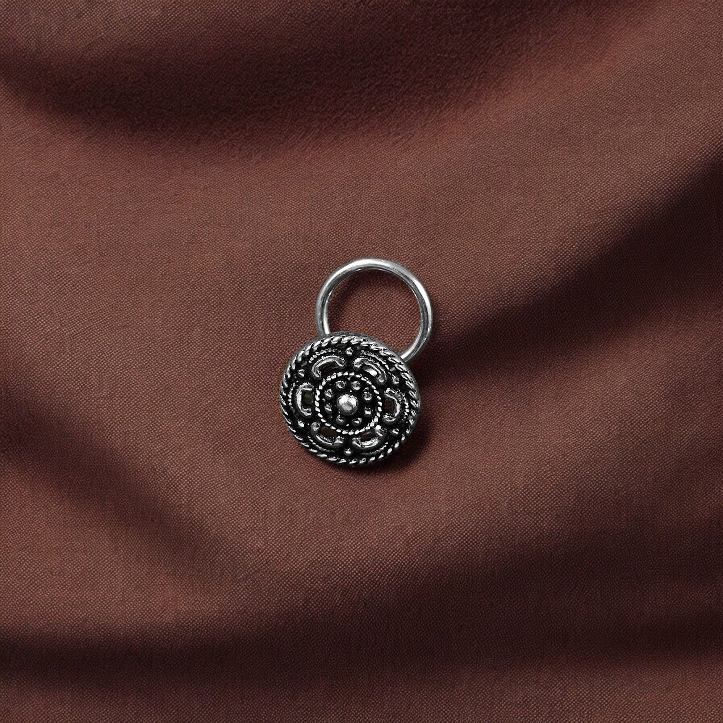 925 silver nose pin image 1