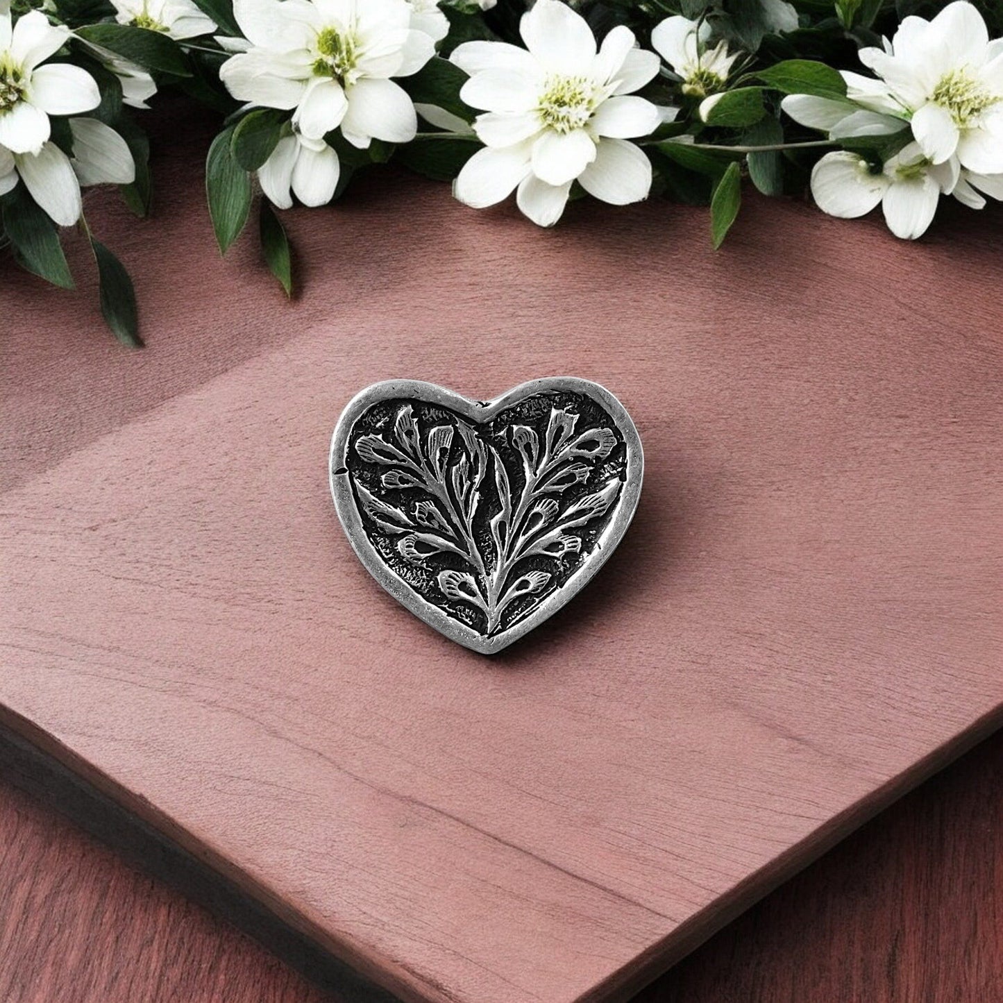 anahata love silver ring (heart chittai) image 0
