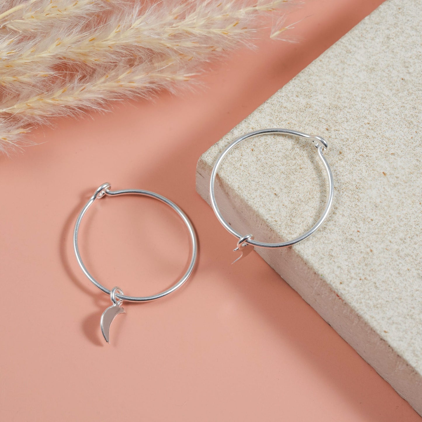 925 silver hoop earrings image 1