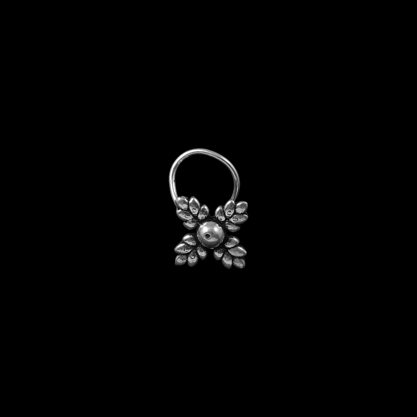 925 silver infinity-shaped nose pin image 0