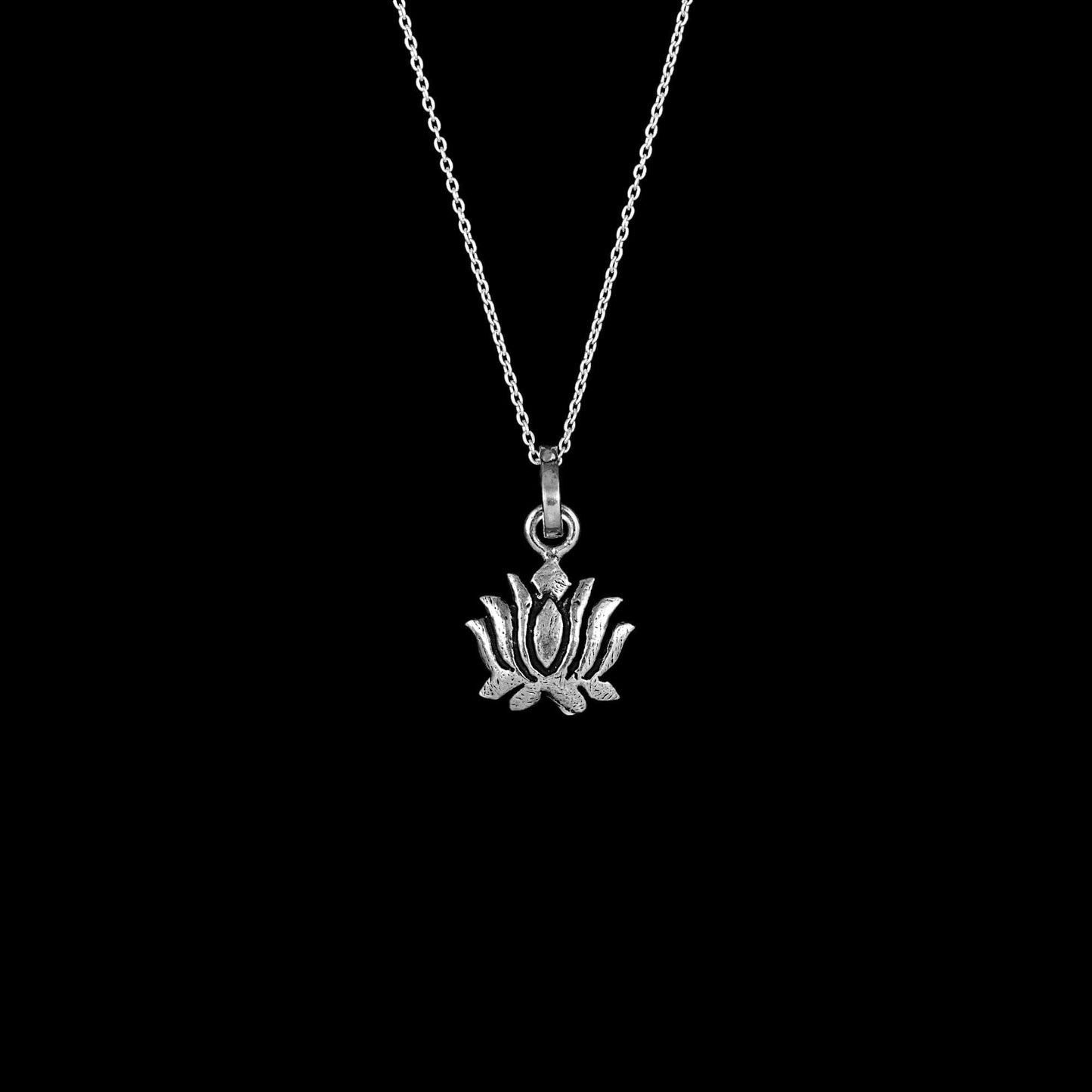 925 silver lotus pendent image 0
