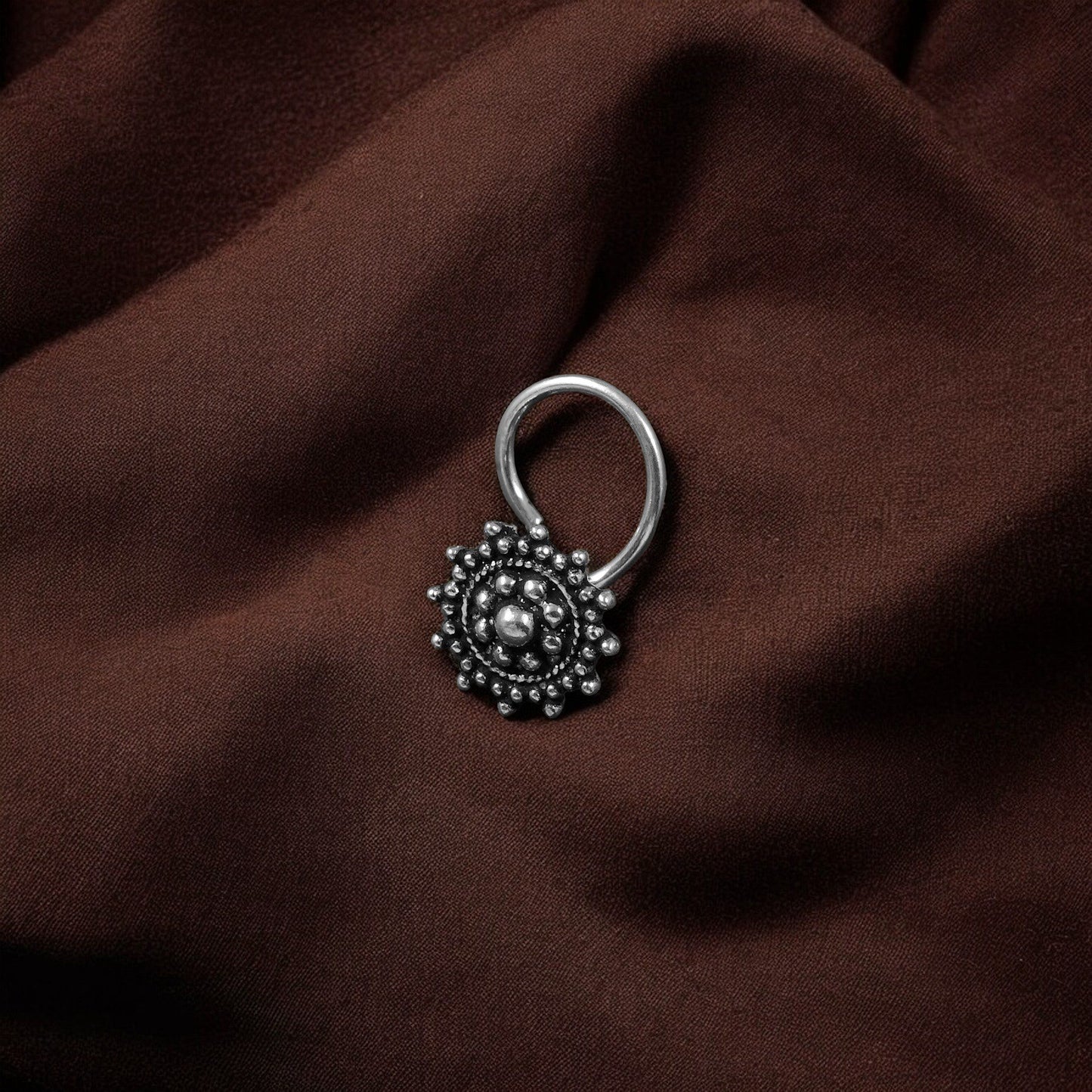 925 silver nose pin image 1
