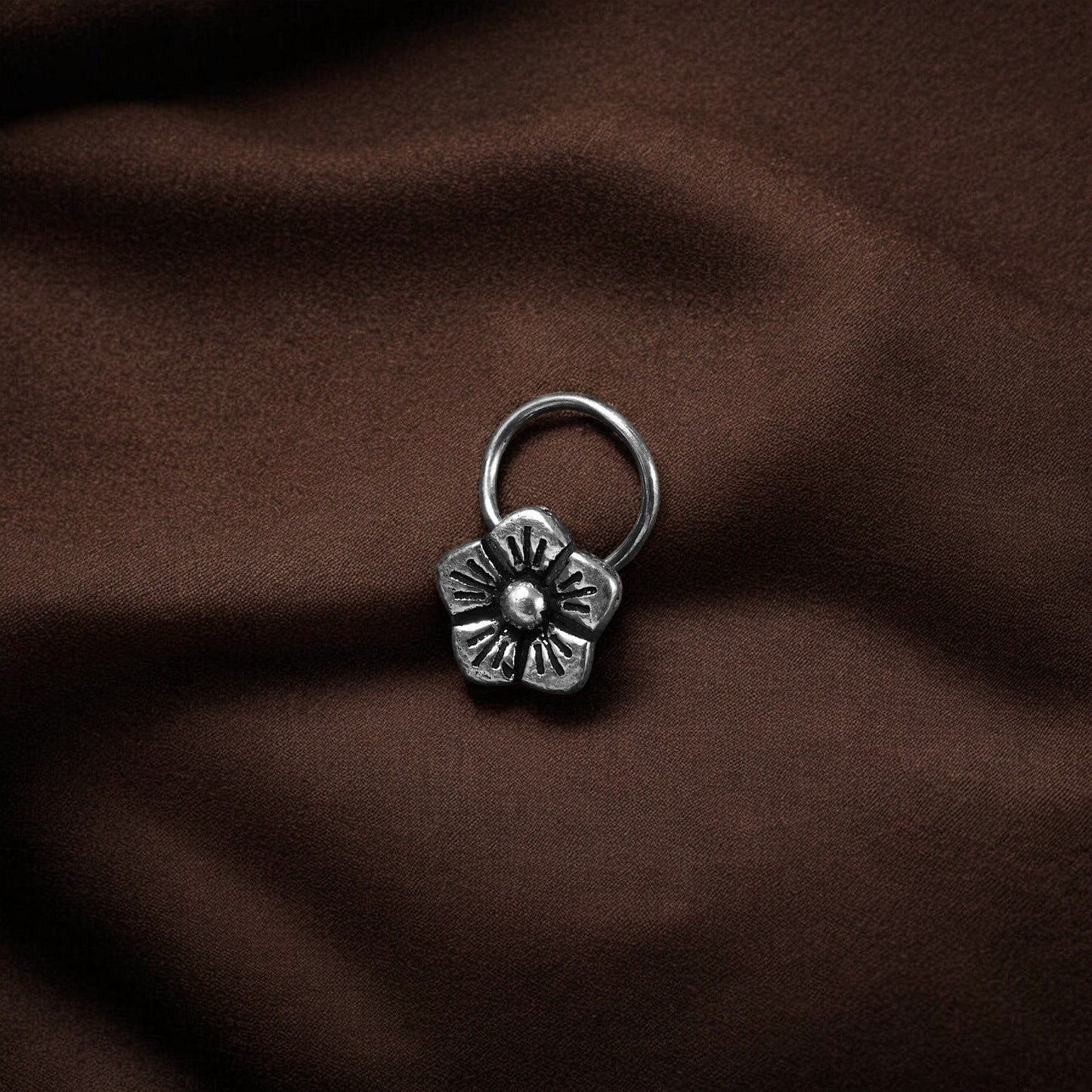 925 silver nose pin image 1