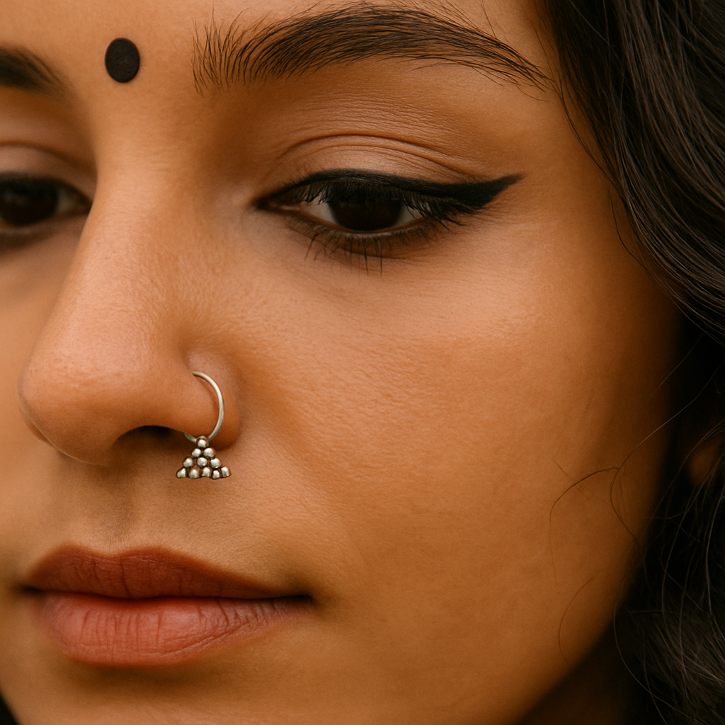 925 silver boond nose pin
