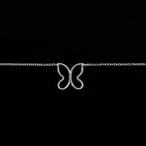 925 silver bracelet in butterfly design