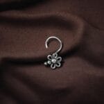 925 silver mandala-shaped nose pin