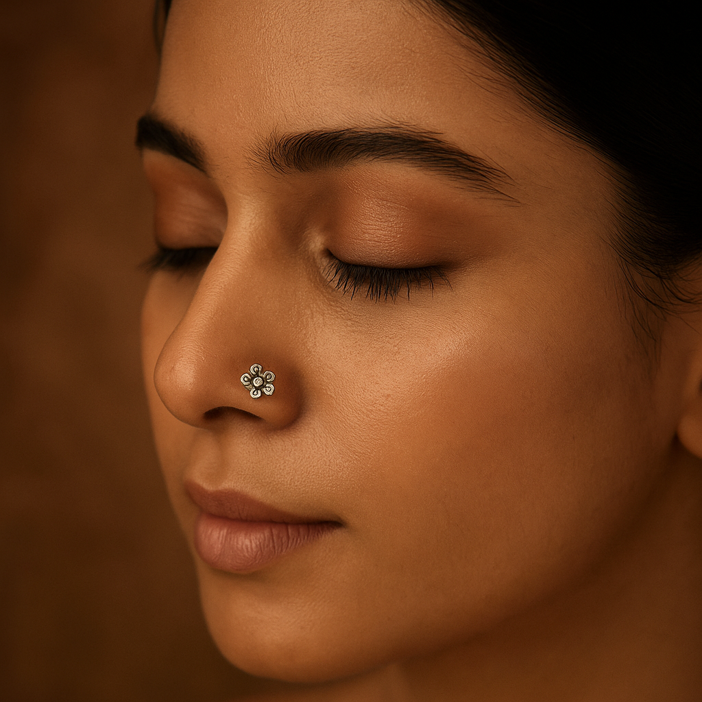 925 silver nose pin