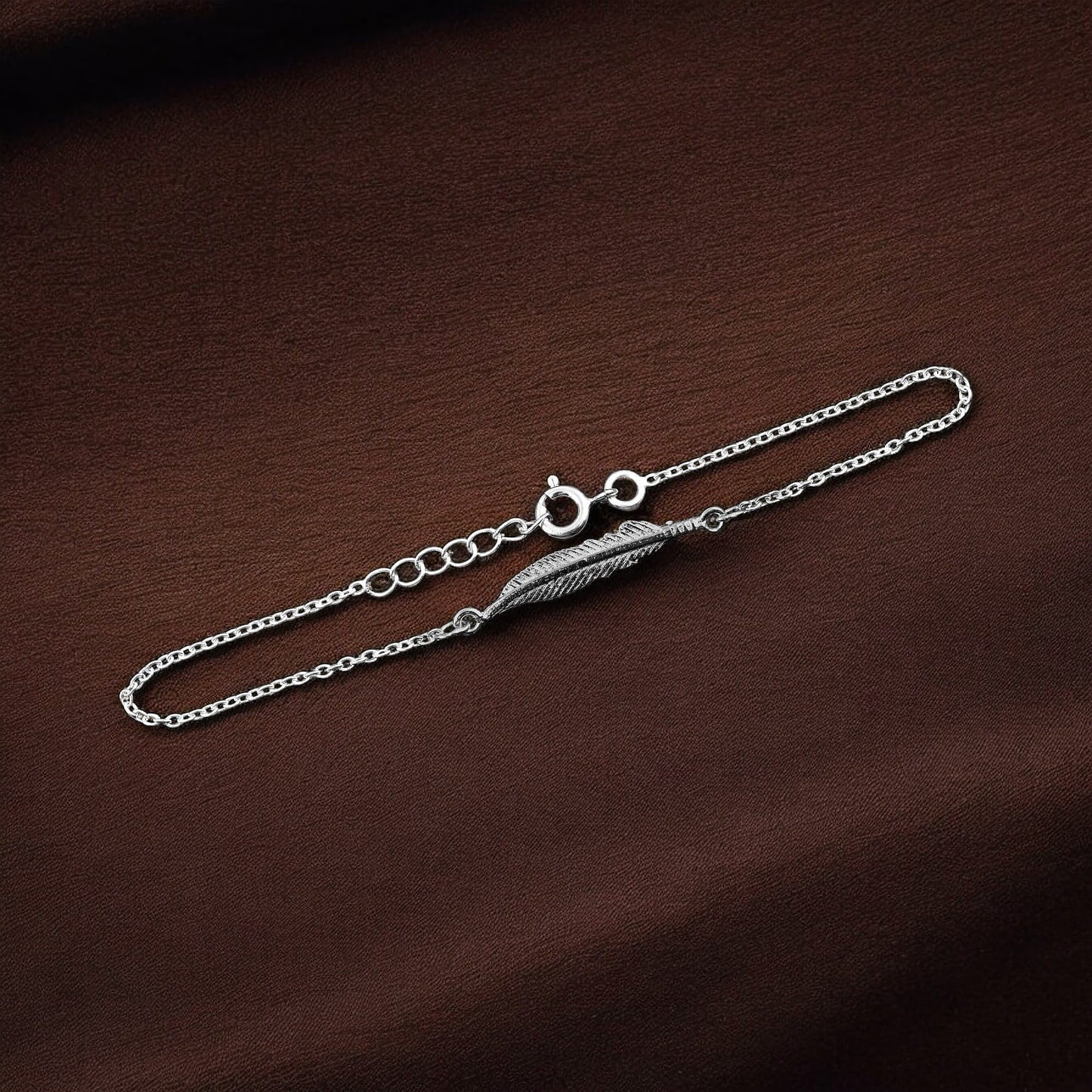 925 silver bracelet in krishna design image 2