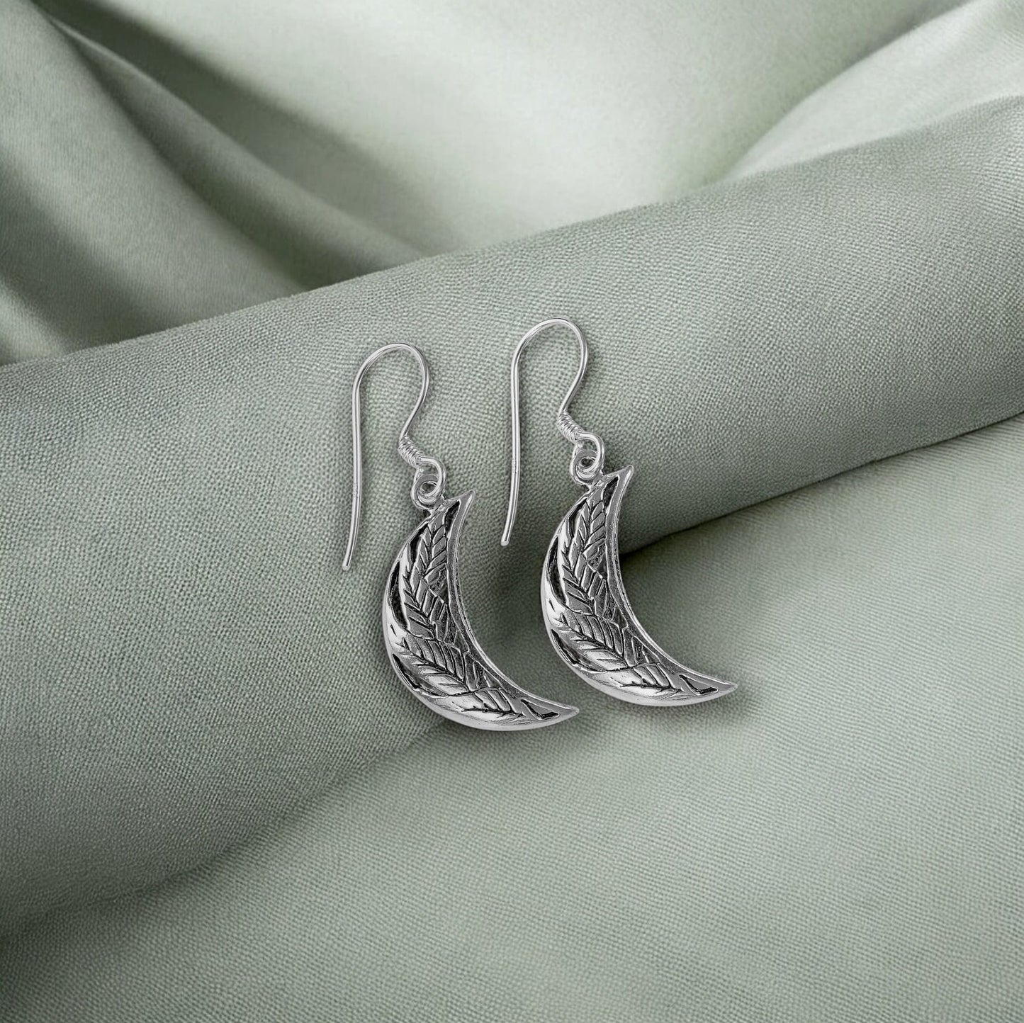925 silver hoop earrings image 1