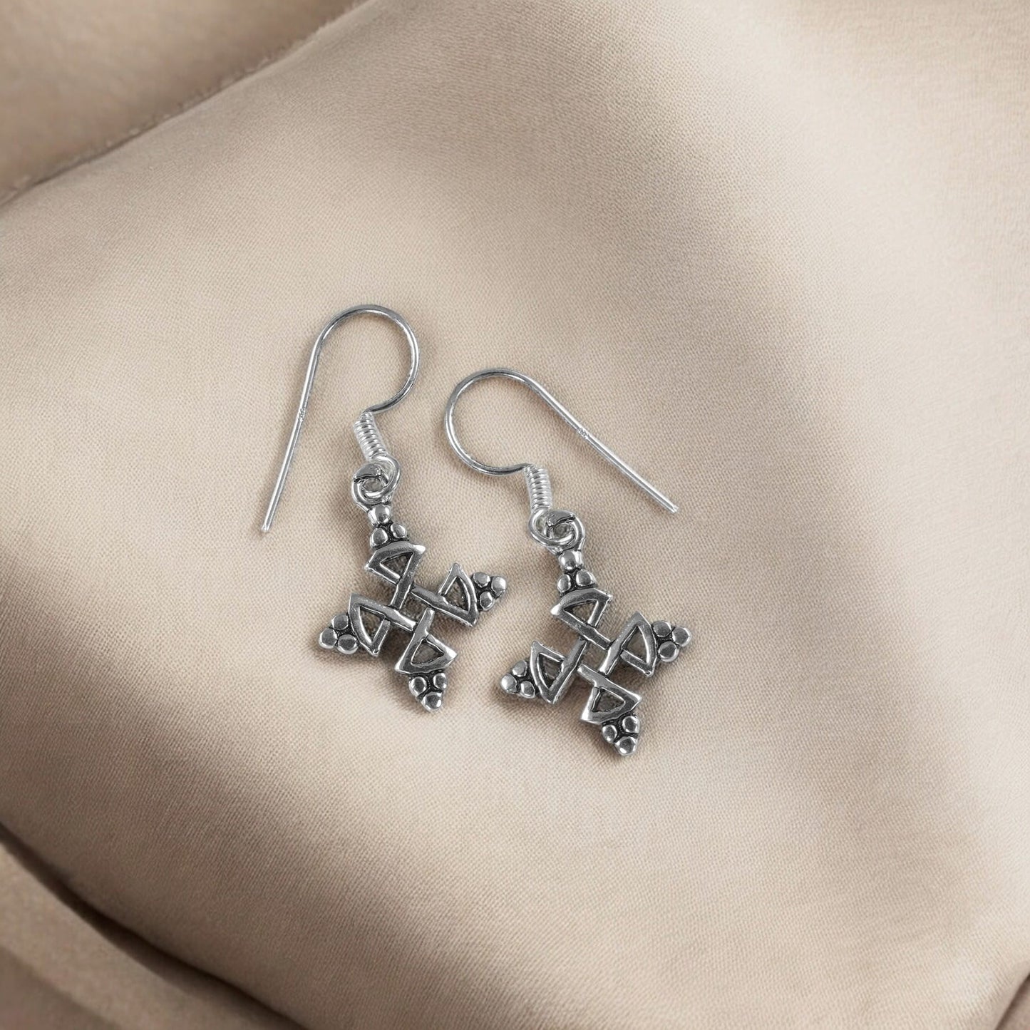 925 silver hoop earrings image 1