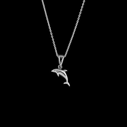 925 Silver  Dolphin Pendent image 1