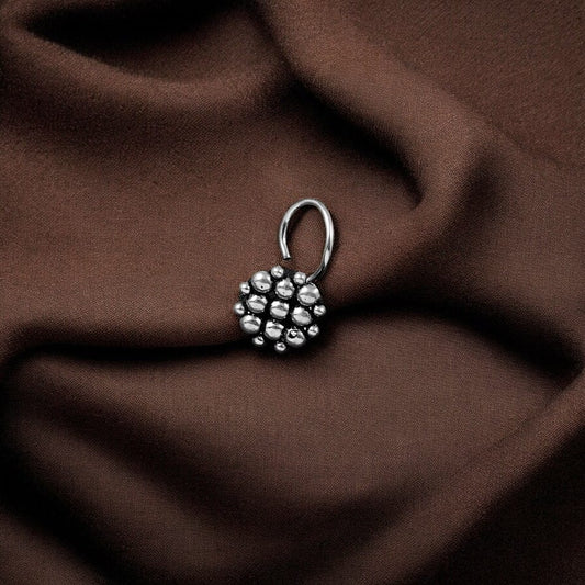 925 Silver Infinity-Shaped Nose Pin image 1