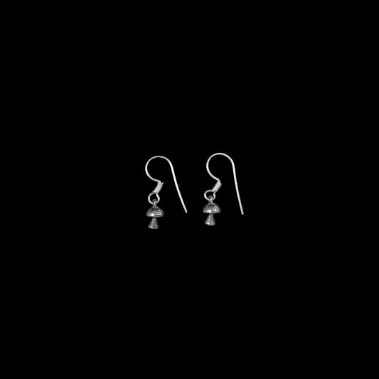 925 Silver Mushroom Earrings image 0