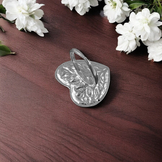 Anahata Love Silver Ring (Heart Chittai) image 3