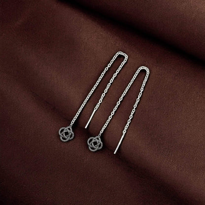 925 Silver Sui Dhaga - Multi Circle Earrings image 0