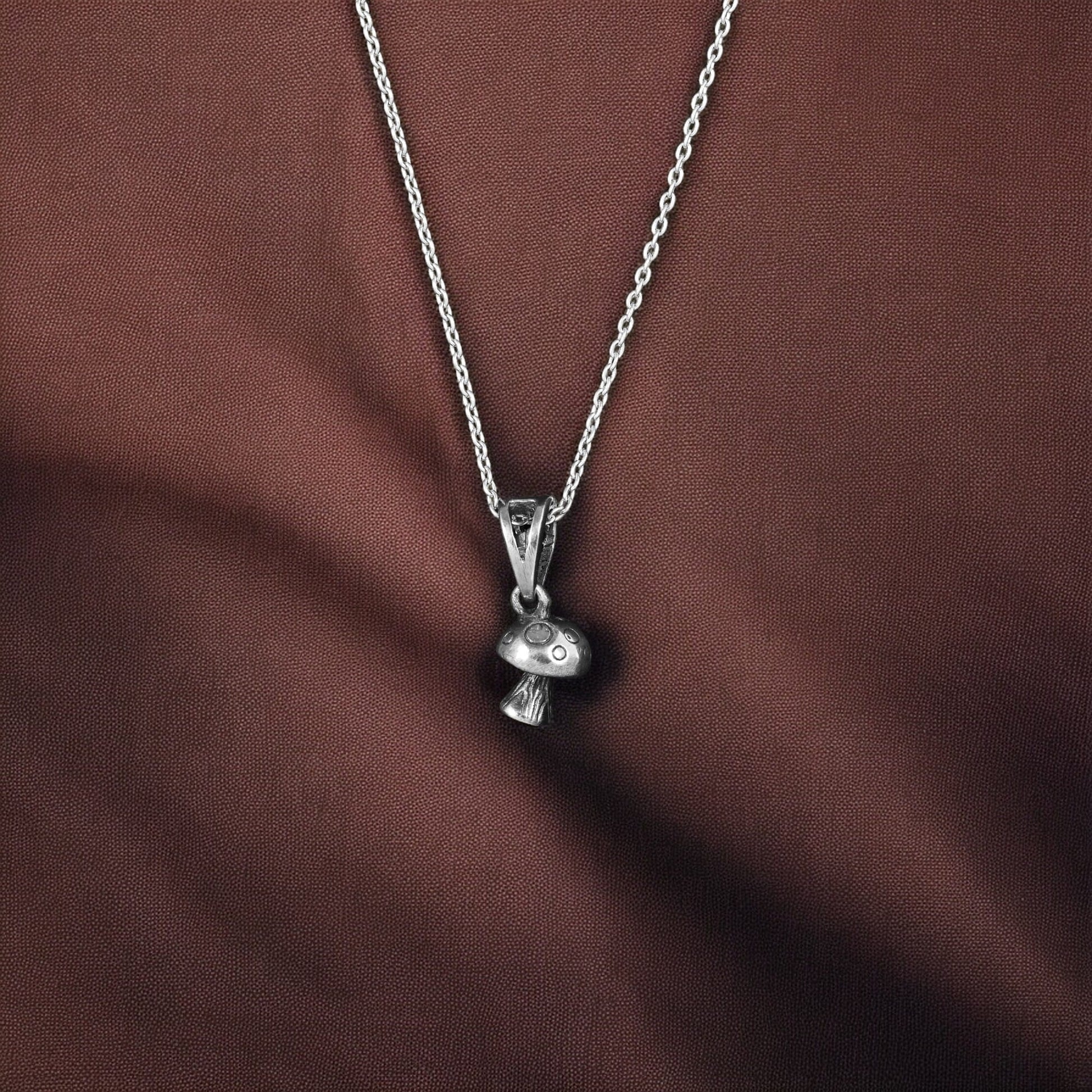 925 Silver  Mashroom Pendent image 0