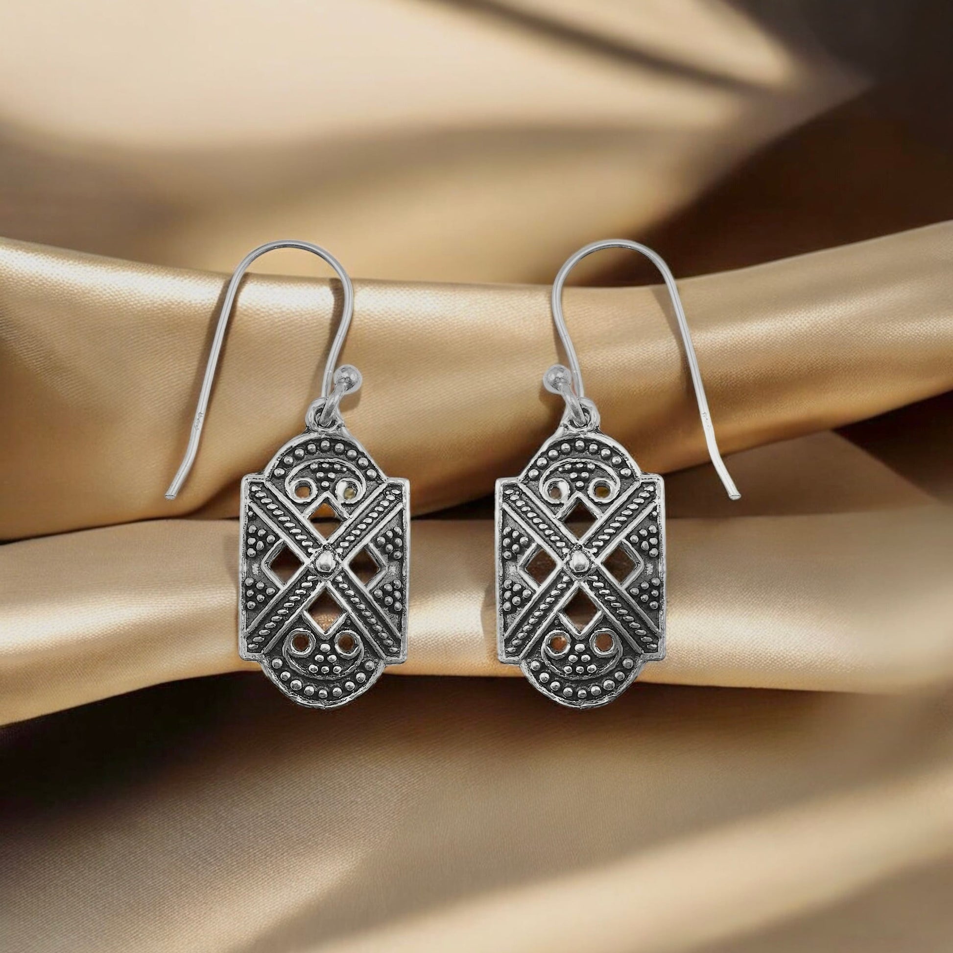925 Silver Hoop Earrings image 1
