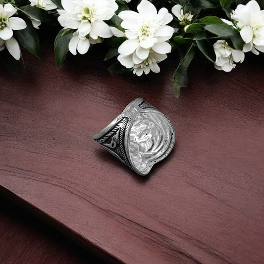 Queen?s Crown Silver Ring (Mukut Chittai) image 3