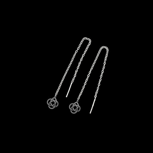 925 Silver Sui Dhaga - Multi Circle Earrings image 1
