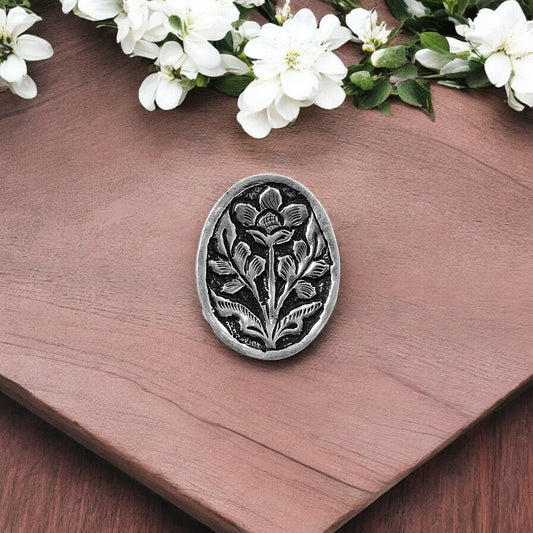 Serene Energy Silver Ring (Oval Chittai) image 0