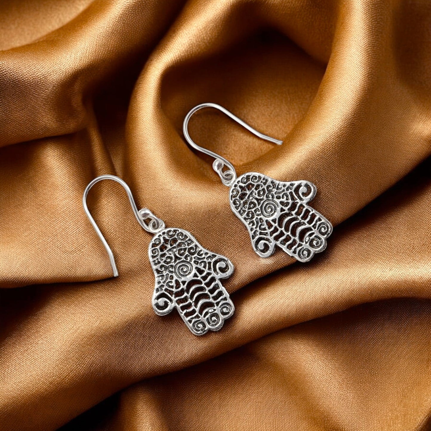 925 silver hoop earrings image 1