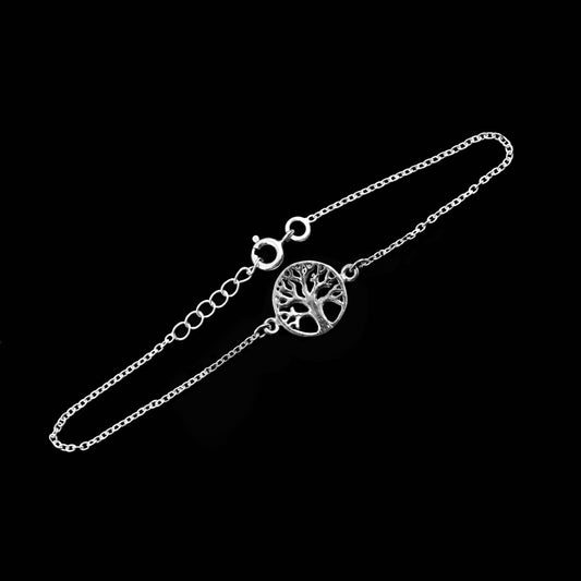 925 Silver Bracelet in Fortune Tree Design image 1