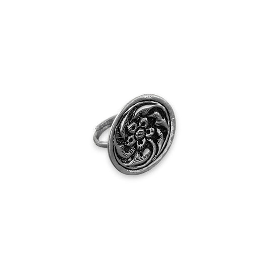 Eternal Flow Silver Ring (Circle Chittai) image 2