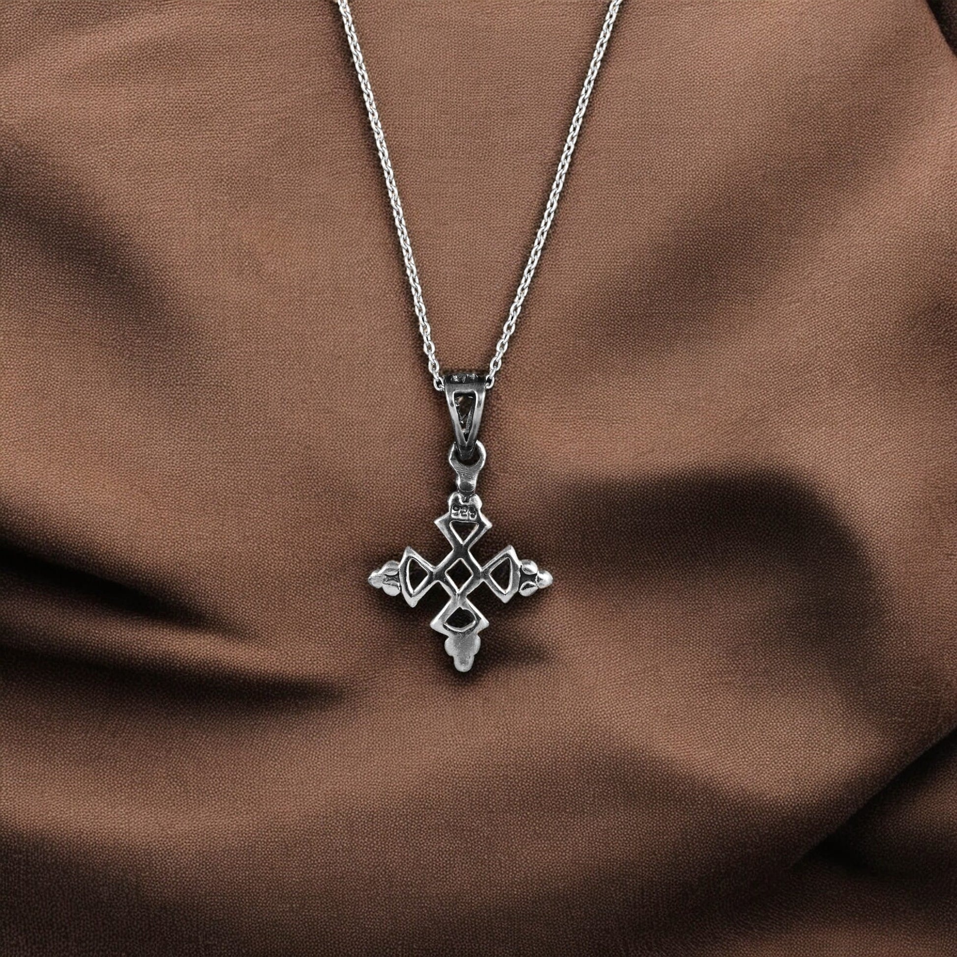 925 Silver  Square Mandala Pendent image 0