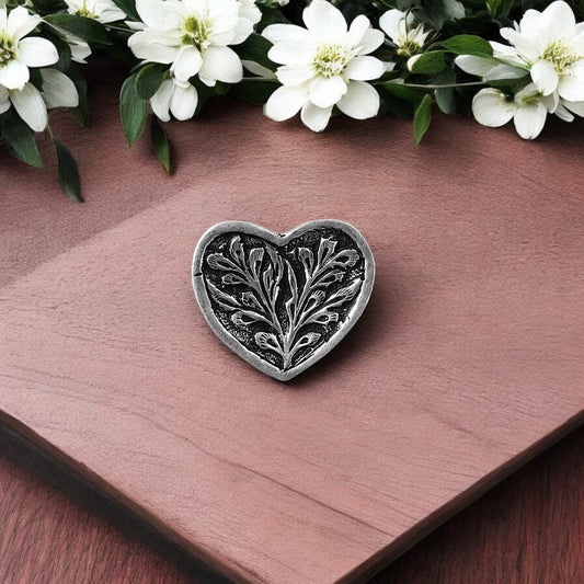 Anahata Love Silver Ring (Heart Chittai) image 0