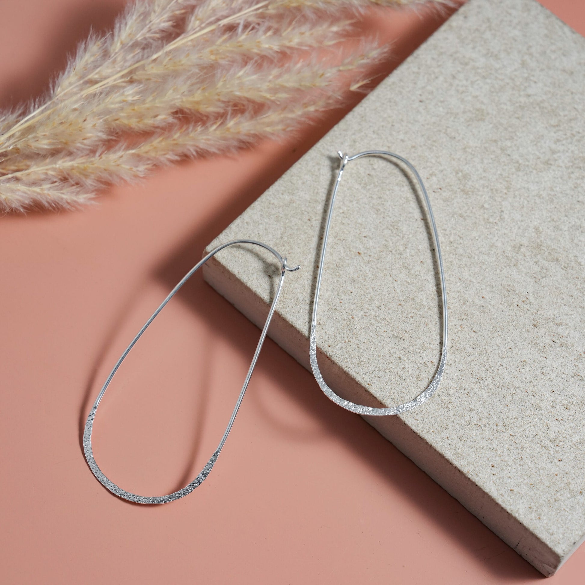 925 Silver Hoop Earrings image 1