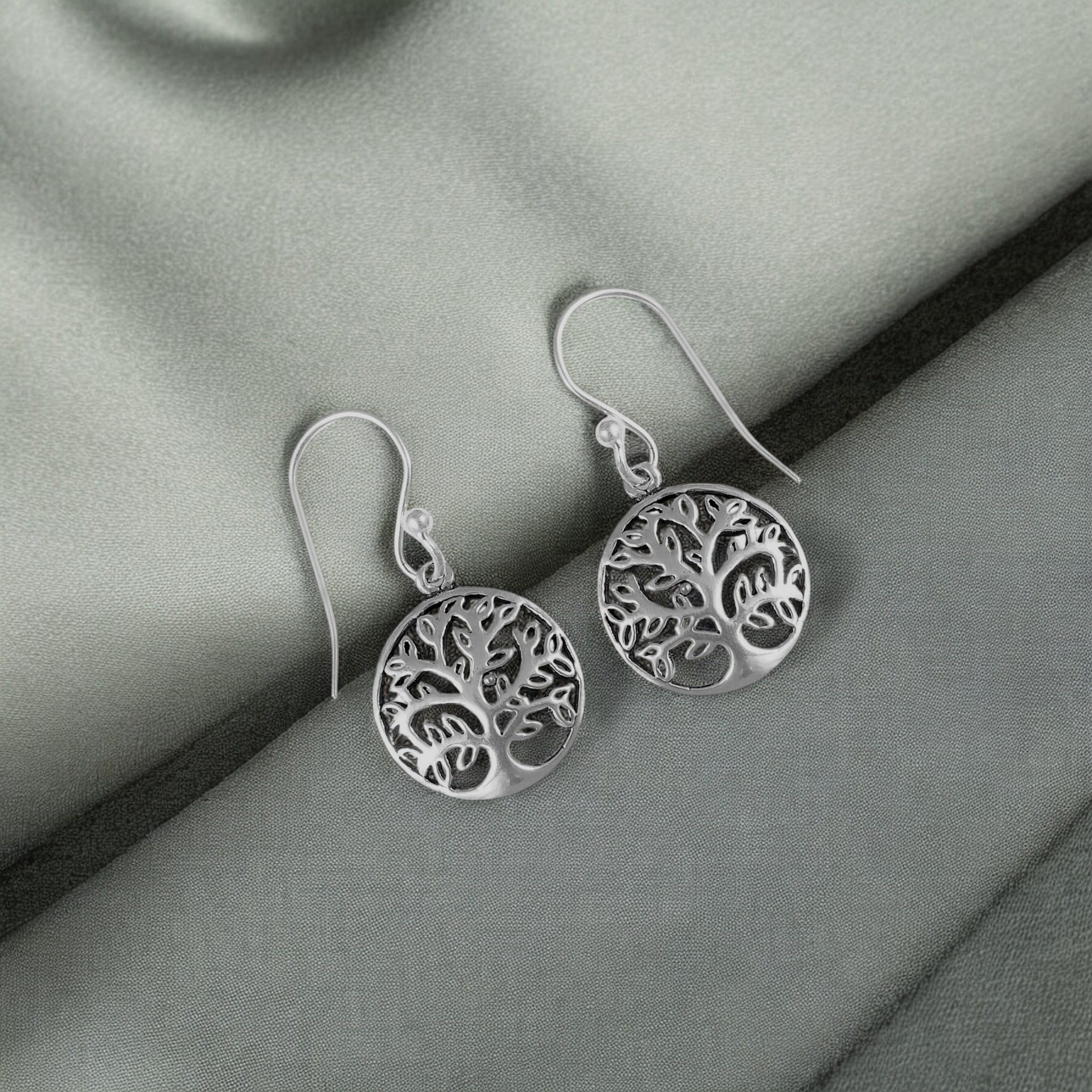 925 Silver Hoop Earrings image 1