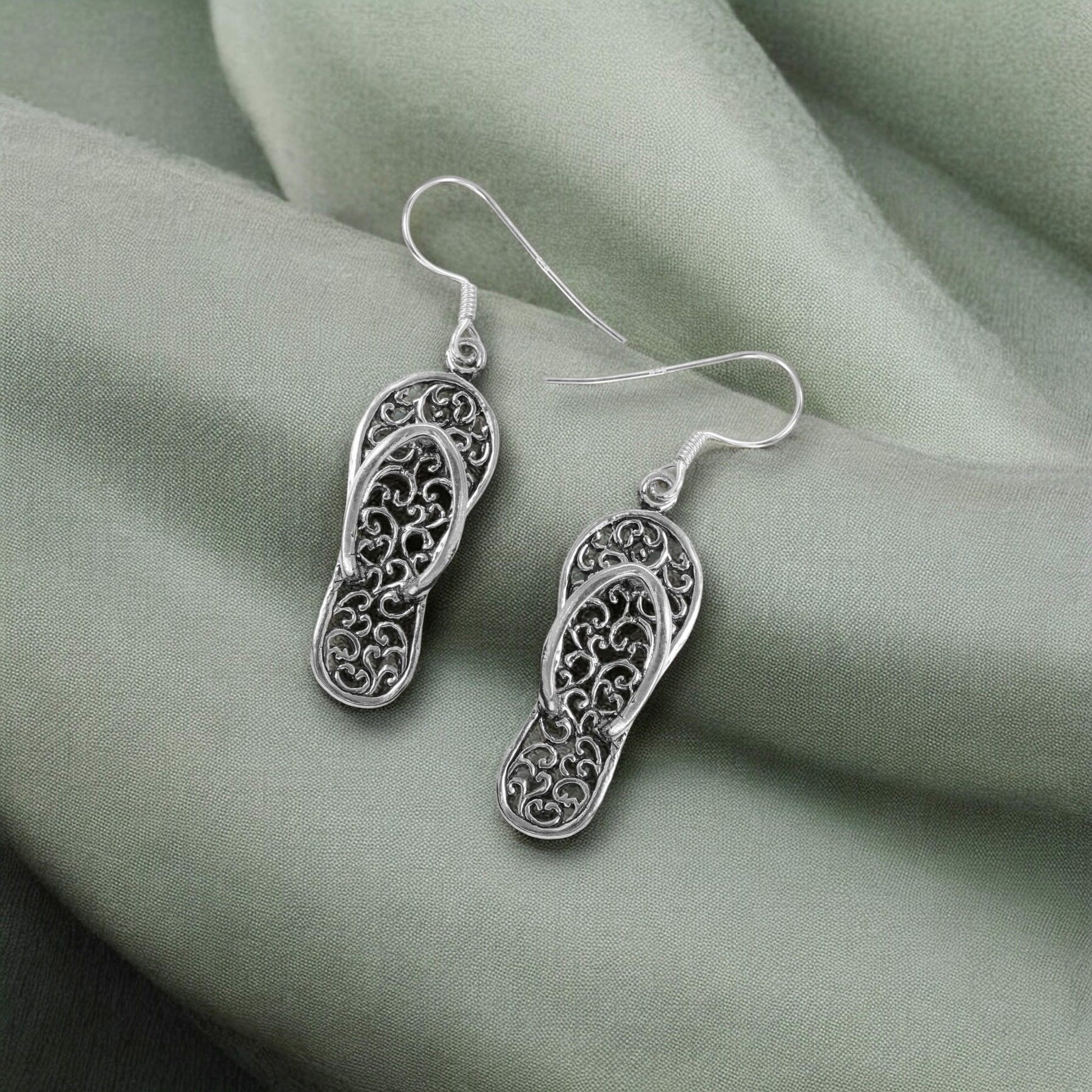 925 Silver Hoop Earrings image 1