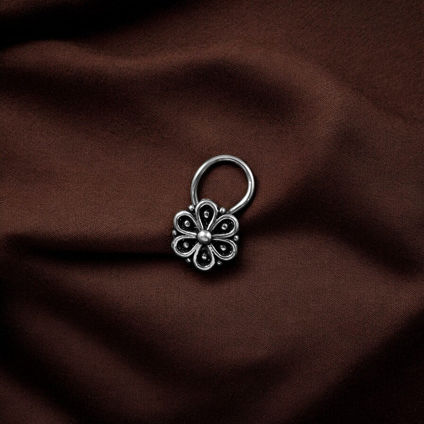 925 silver nose pin image 1