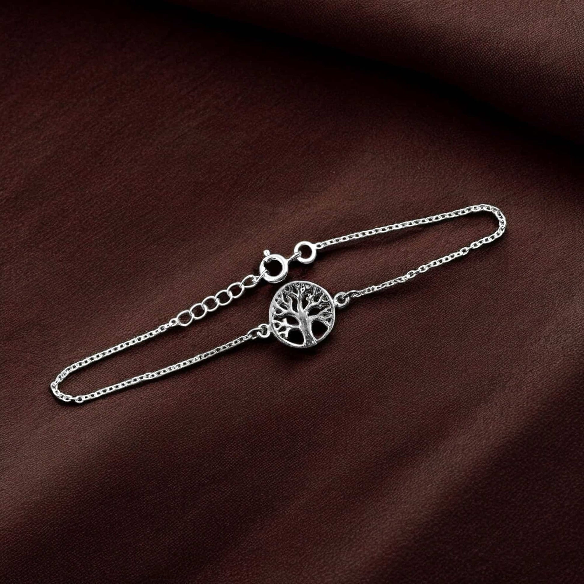 925 Silver Bracelet in Fortune Tree Design image 2