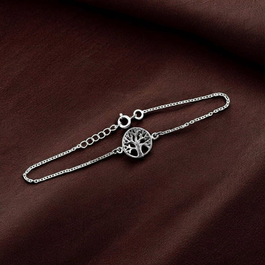 925 Silver Bracelet in Fortune Tree Design image 2