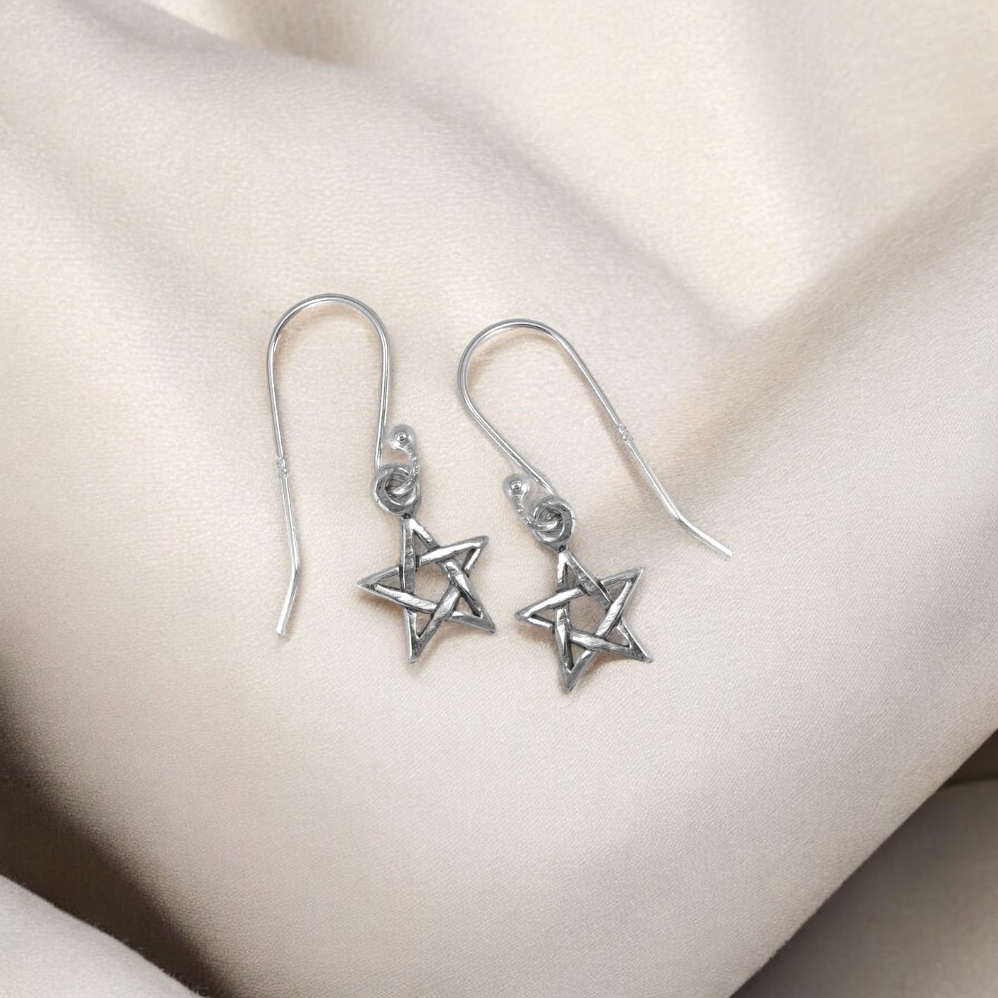 925 Silver Hoop Earrings image 1