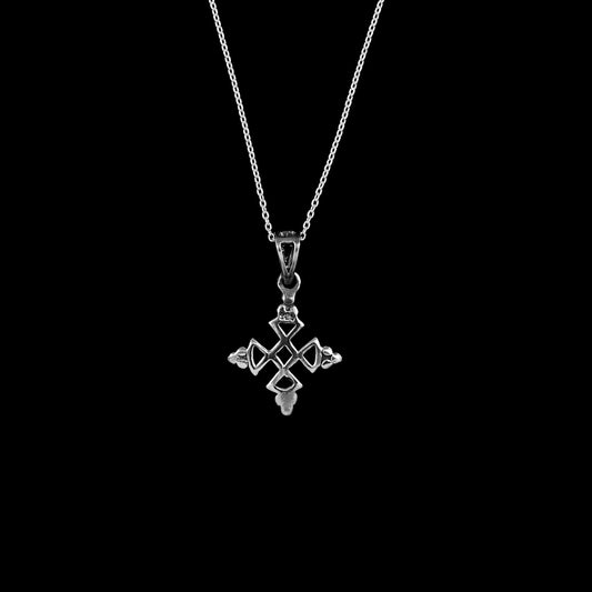 925 Silver  Square Mandala Pendent image 1