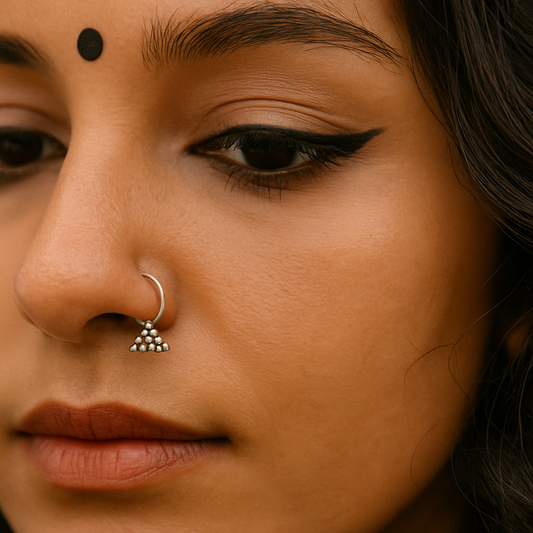 925 Silver Boond Nose Pin