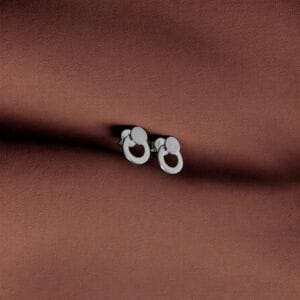 925 silver earring round boond