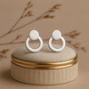 925 Silver Earring Round Boond