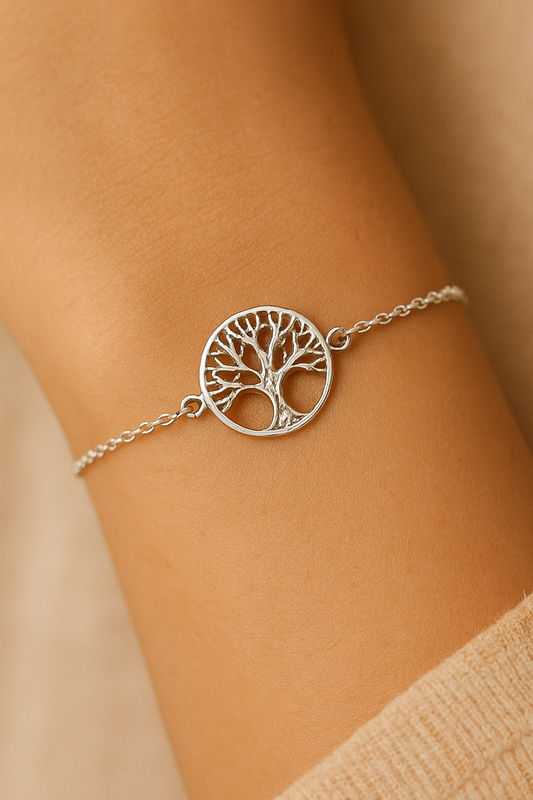 925 Silver Bracelet in Fortune Tree Design