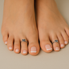 925 Silver Heart Toe Ring