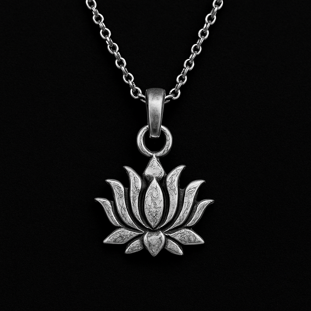 925 silver  lotus pendent