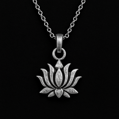 925 Silver  Lotus Pendent