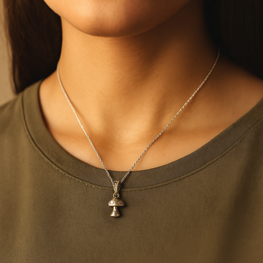 925 Silver  Mashroom Pendent