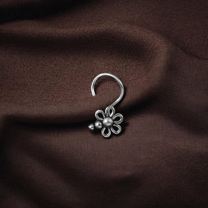 925 Silver Mandala-Shaped Nose Pin