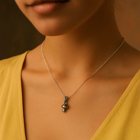 925 Silver  Mashroom Pendent