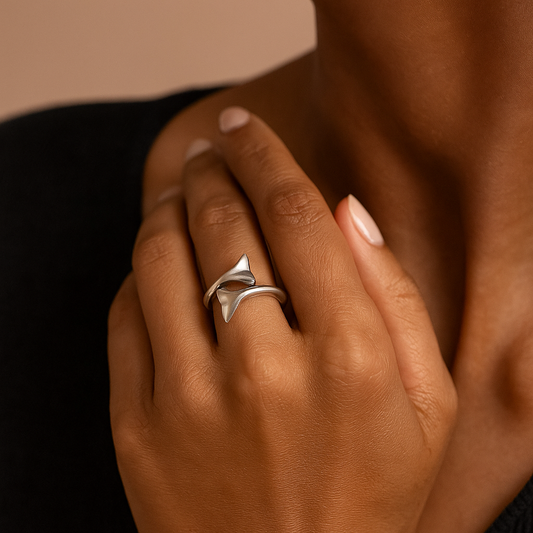 925 Silver Dolphin Ring