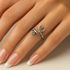 925 Silver Heart Key Ring